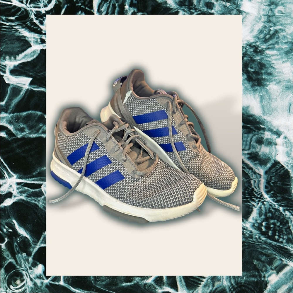 adidas Kids Sneakers Gray and Blue